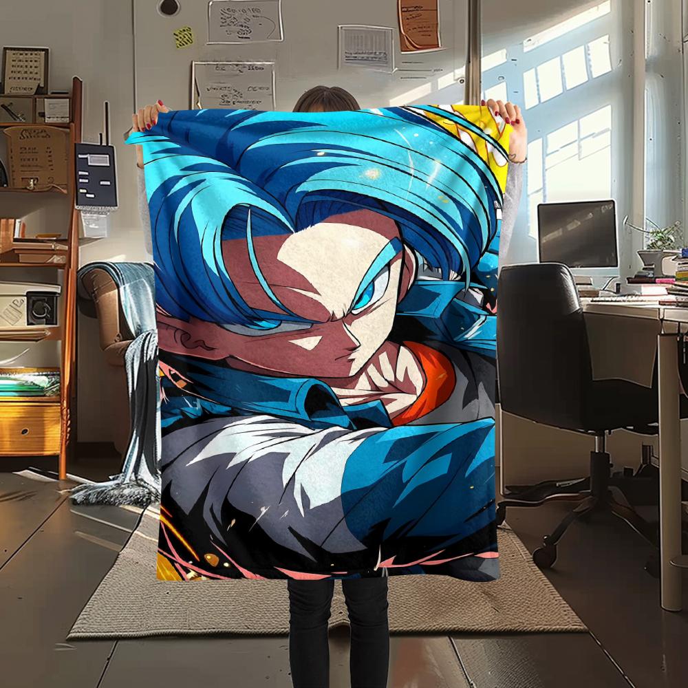 Dragon Ball characters Print Flannel Blanket,High quality Comfortable for All Seasons,Home Decor,Warmth and Comfort,Perfect for Christmas Gifts