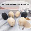 Human Face Squeeze Toy Anxiety Stress Relief Realistic Head Pinch Sensory Toy Teens Adults Soft TPR Calming Face Fidget Toy
