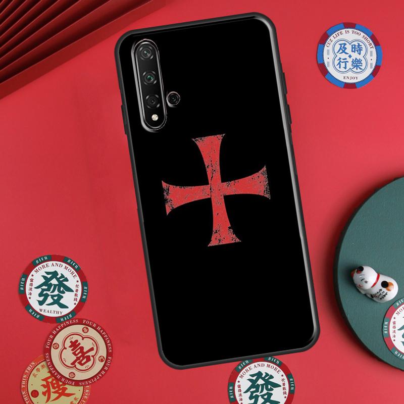 Knights Templar Coat of Arms For Huawei P20 P40 P30 Lite P60 Pro Nova 12s 11i 12i 10 9 SE 5T Y91 Y90 Y60 Y70 Y72 Y61 Case