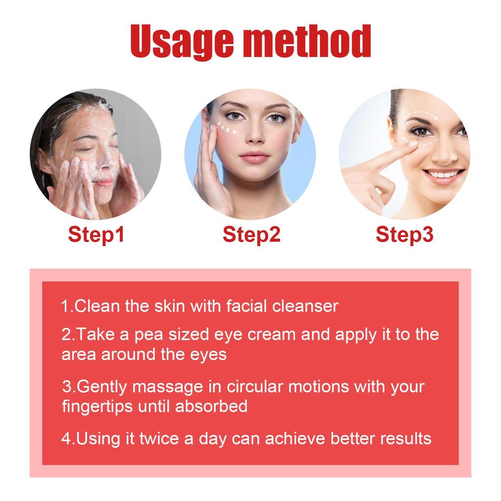 Jaysuing Nährende Feuchtigkeitsspendende Augencreme Hydratisierend & Sanfte Reparatur Reduziert Augenfältchen & Augenringe Für die Augenpartie 20g