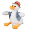 Kiyoraka That Will Repeat What You Cute Stuffed White OK-A01 "Flapping Duck" Say, Parrot-like, Head-shaking, Toy,