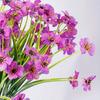 Fiori Artificiali Rossi Vivaci Resistenti ai Raggi UV, Non Sbiadiscono Plastica Floreale da Esterno