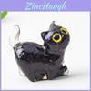 Mondstein Kristall Katze Skulptur Mit Harz Bastelmaterial Für Modernes Schreibtischornament Und Sammlergeschenk