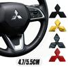 ABS Auto Lenkrad Mittel Emblem Aufkleber Zubehör Für Pajero Outlander L200 EVO Montero Lancer 9 10 EX