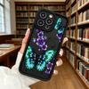 Blue Butterfly Purple Flower Art Shockproof Phone Case For Xiaomi Redmi Note 15 14 13 12 11 10 9 8 Pro Anti-Slip Anti-Fall Cover