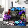 1Pc Monkey Party Parade Blanket For Couch Bed Plush Cozy Fuzzy Blanket Super Soft Warm Blankets For Fall And Winter 091897