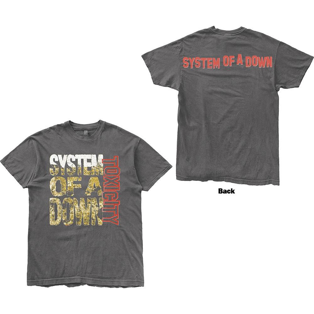 System Of A Down - Toxicity Stack - Charcoal Grey t-shirt XXXL