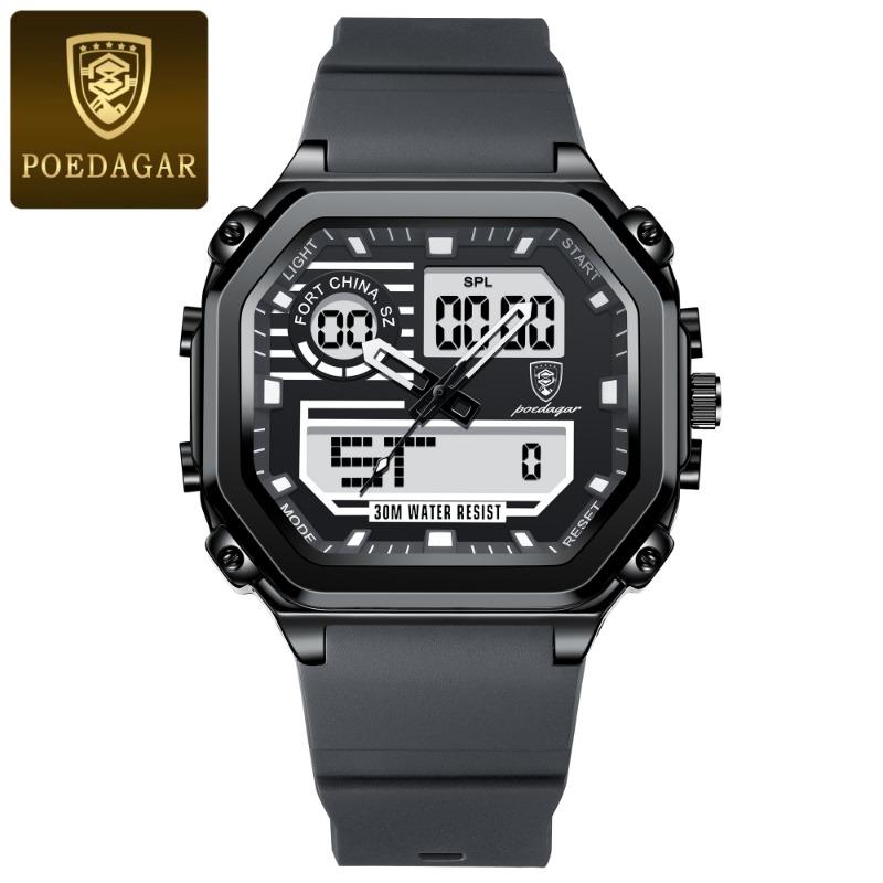 Top Brand New Electronic Watch Teenage Men's Quartz Electronic Waterproof Luminous Watch