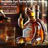 Vtipná Whiskey karafa s prostředníčkem Kachna Želva Pes 10oz Skleněná Láhev na Whiskey Víno Soška Dekorace Pro Bar Kancelář Domov
