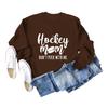 Hockey Mom Don't Puck Round Neck European-American Women's Long-Sleeve Shirt