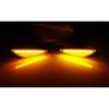 Clear Lens Amber LED Front Side Marker Light Kit For 16-up Mazda MX-5, 09-12 RX8