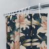 Stylish Bath Shower Curtain Floral Pattern For Bathroom Decorations Waterproof Fabric Various Sizes Available