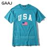 GAAJ USA America Flag Men T Shirt Top High Quality 100 Cotton Tshirts For Man Tshirt Printed Brand Clothing Casual Streetwear