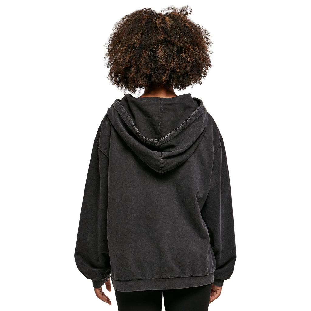 Bauen Sie Ihre Marke Damen/Damen Acid Wash Oversized Hoodie