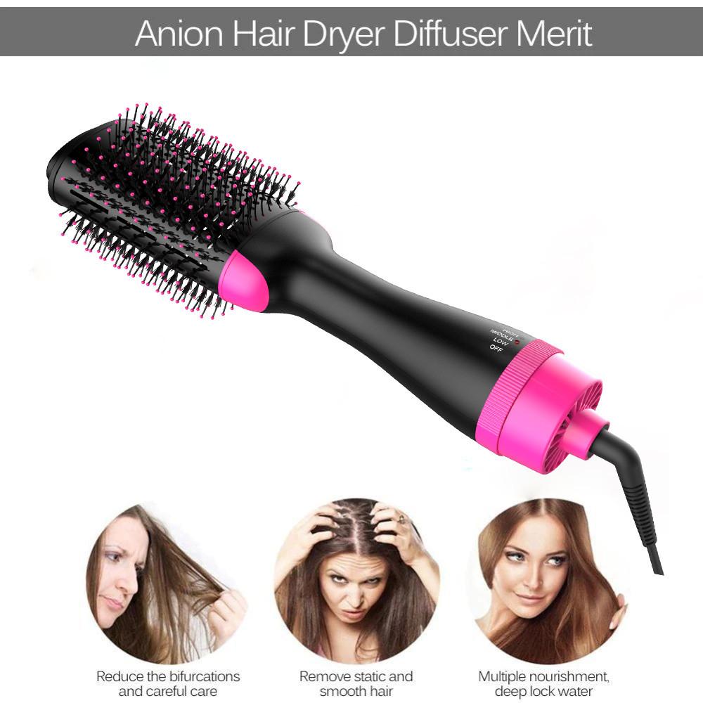 Multifunctional Hot Air Brush 24 In 1 Ionic Hair Dryer And Styling Comb For All Hair Types