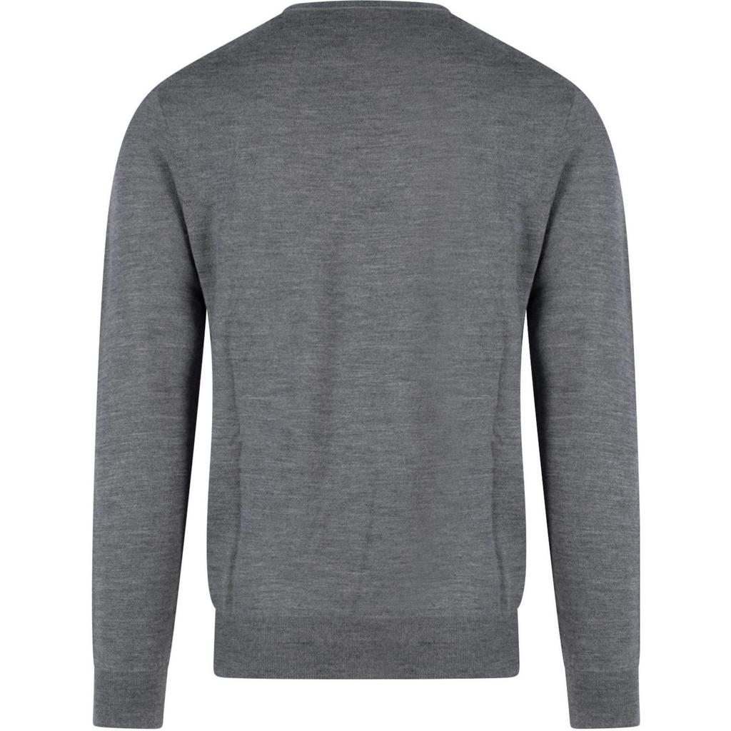 Polo Ralph Lauren FW22 Solid Logo Embroidered Crew Neck Sweater Men Sweater Gray 710876846-006