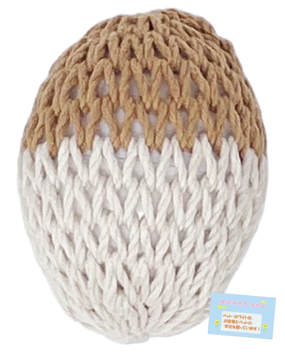 

Cute Handmade Ferret Made in Ferret Caramel and with Chewable and Fun to Great Gift 5cm x 7cm Toy! Japan! Egg, Beige, Bell, 100% Wool, Roll,