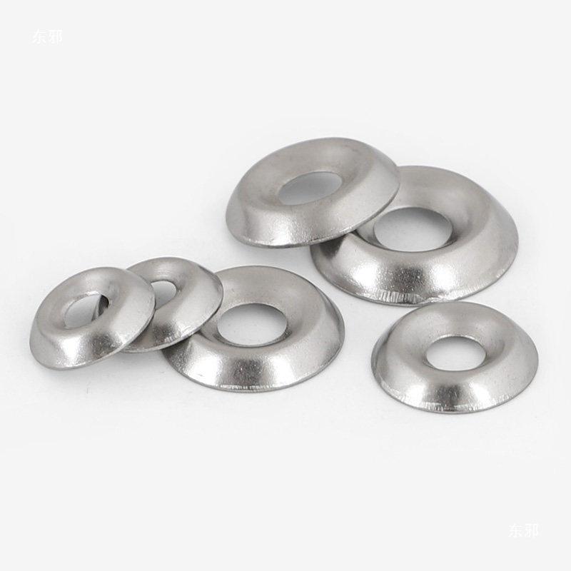 304 Stainless Steel Concave-Convex Decorative Washer for 6# 8# 10# 12# Sizes