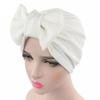 Fashion Women Big Bow Turban Hat Headdress Bow Knot Bonnet Hat Chemo Hair Cap Soft Snood Hat