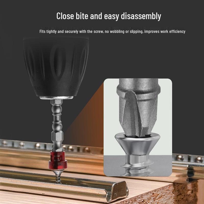 Dual Magnetic Ring Screwdriver Head for Electric and Pneumatic Drills