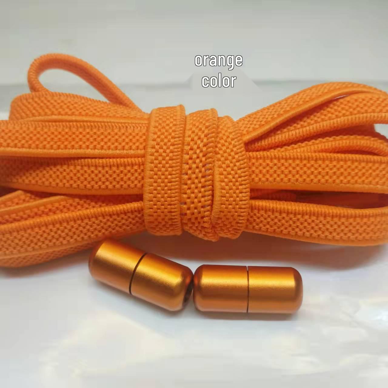 

Colorful No-Tie Metal Capsule Lazy Shoelaces оранжевый/красный