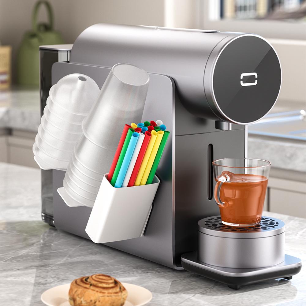Trace-Free Adhesive Coffee Cup Holder: No-Drill, Disposable Plastic Cup Organizer белый