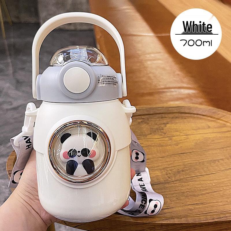 Xiaoyueya Kids  316 Stainless Steel Cartoon Insulated Straw Bottle 700ml