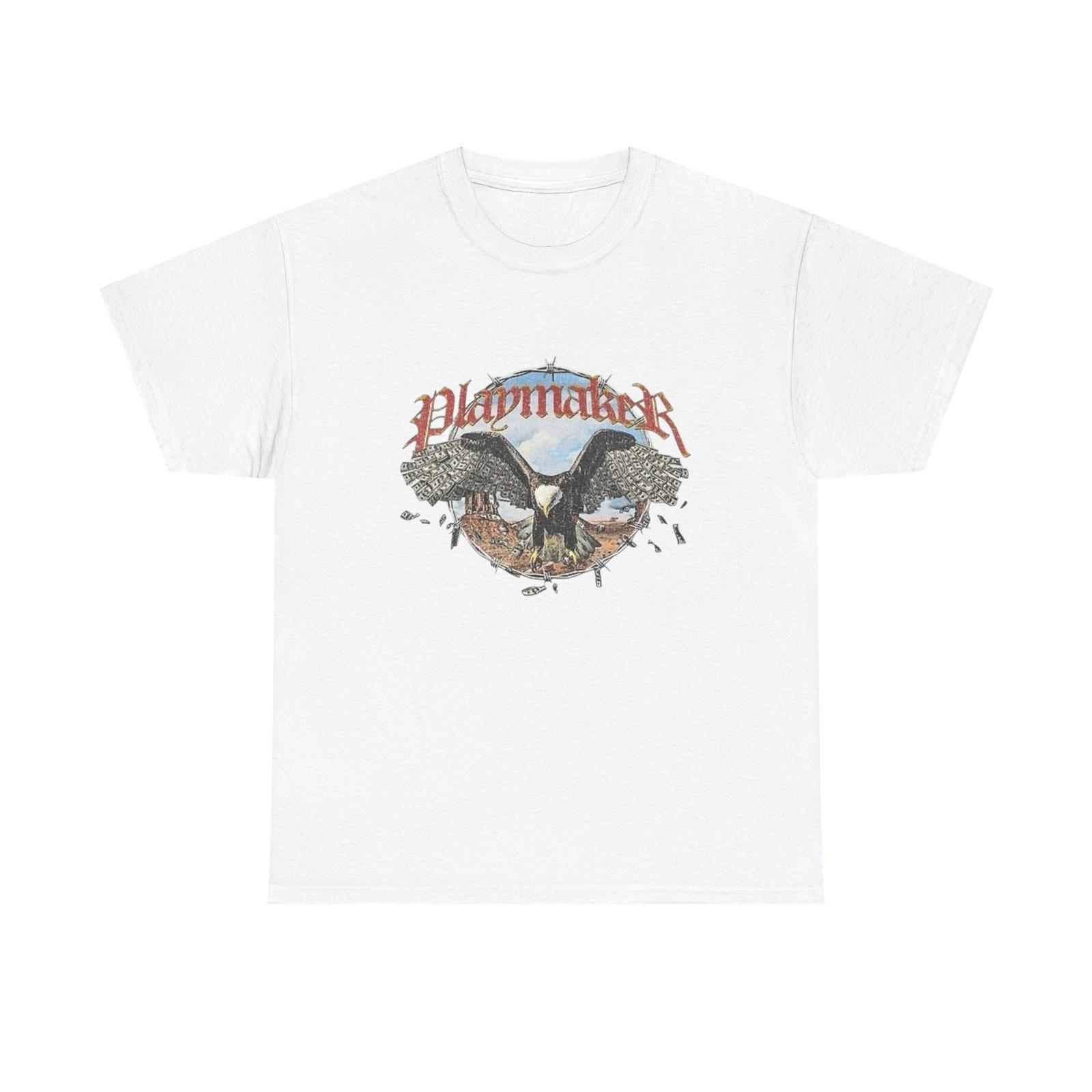 Playmaker Eagle Graphic T Shirt Mens Womens Tees Top Unisex Heavy Cotton Tee 2XL