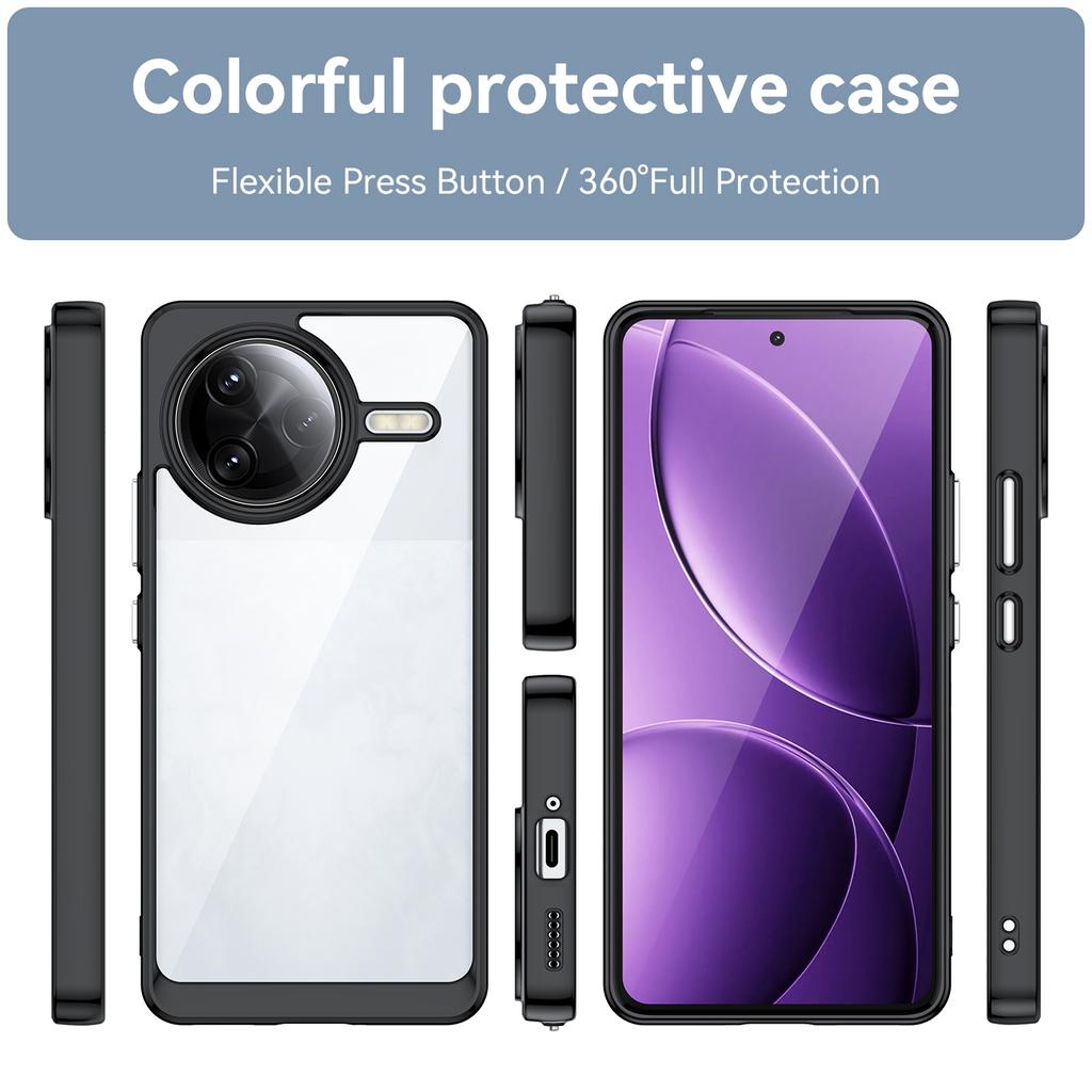 Transparent Colorful TPU Case for Xiaomi F8 F7 Ultra Poco F7 Pro 5G Protective Cover Clear Fundas Coque Capa