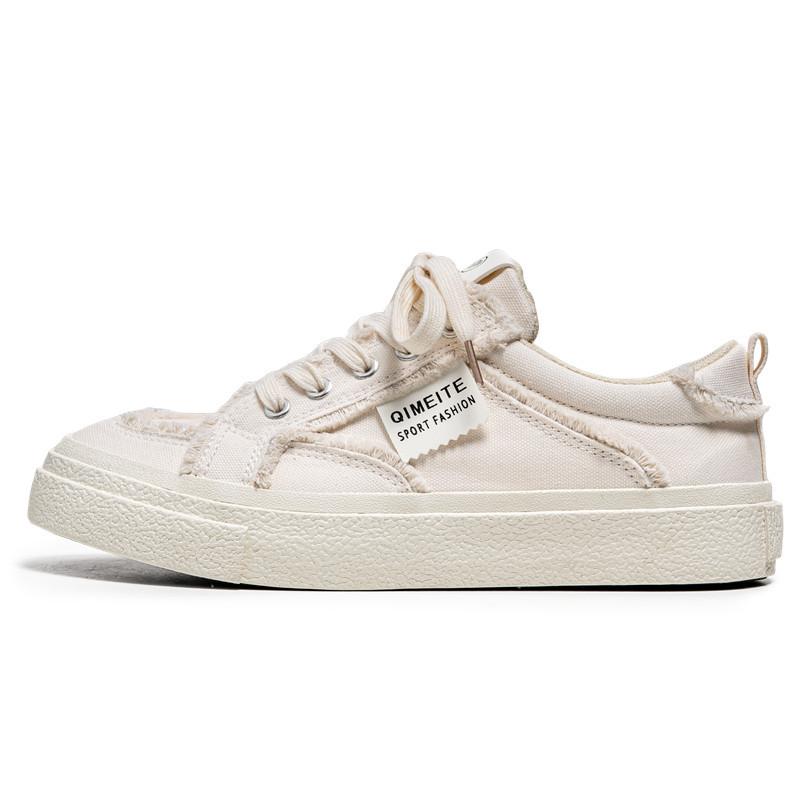 

Student solid color low-top casual board shoes fashion outdoor lace-up canvas shoes breathable men s sports trendy shoes 2025 44