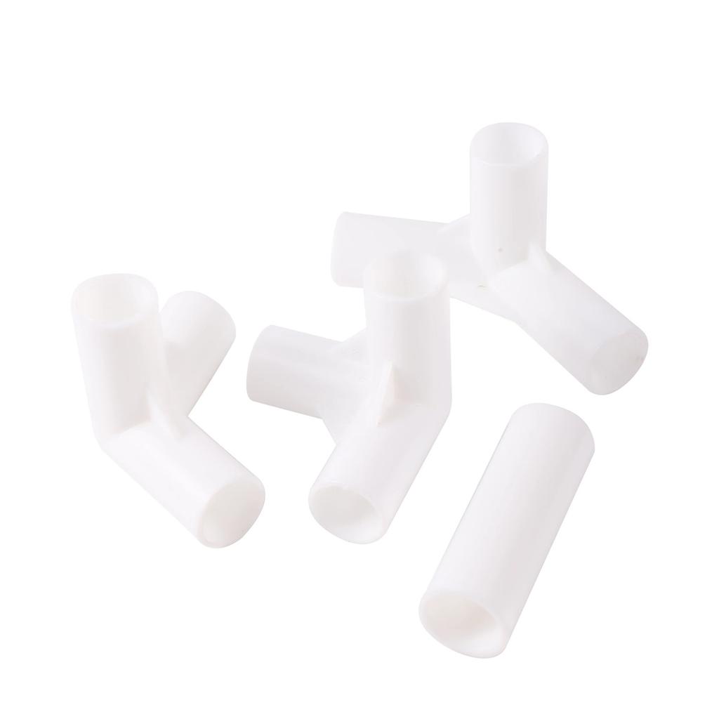 Garden Water PVC Connector 16mm Plastic Straight 3-Way Joint 90/120/135 Degree Three-dimensional Tee DIY Wardrobe Tent Couplings