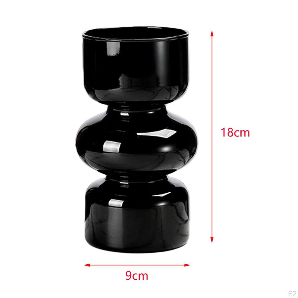 Glass Vase Floral Decorative Dried Flower for Living Room Farmhouse