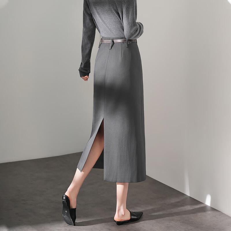 TERRE BLEUE Французская Ретро Прямая Юбка с Высокой Талией S