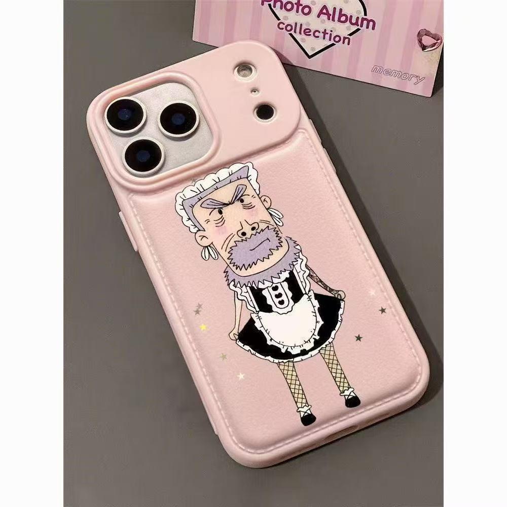 

Забавный чехол «Дедушка» для Apple iPhone 13-17 Pro Max в белом/розовом цвете, противоударный iPhone 15