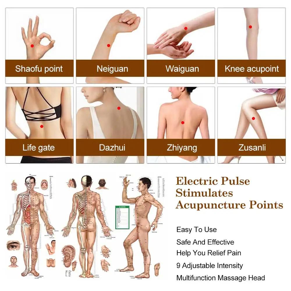 Elektronischer Akupunkturstift Elektrischer Massagegerät Meridian Laserpointer Physiotherapiegeräte Körper Rücken Nacken Fuß Entspannende Massage