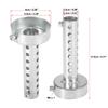 Motoforti 1/2 Pezzi Acciaio Inossidabile Universale 35mm 42mm 45mm 48mm 60mm Diametro Esterno Tubo di Scarico Moto Baffle Silenziatore Baffle