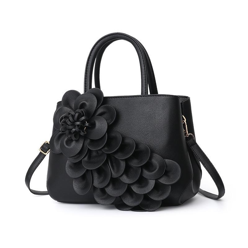 Women's Flower Handbag Shoulder Crossbody Bag,Cute Large Capacity Bag