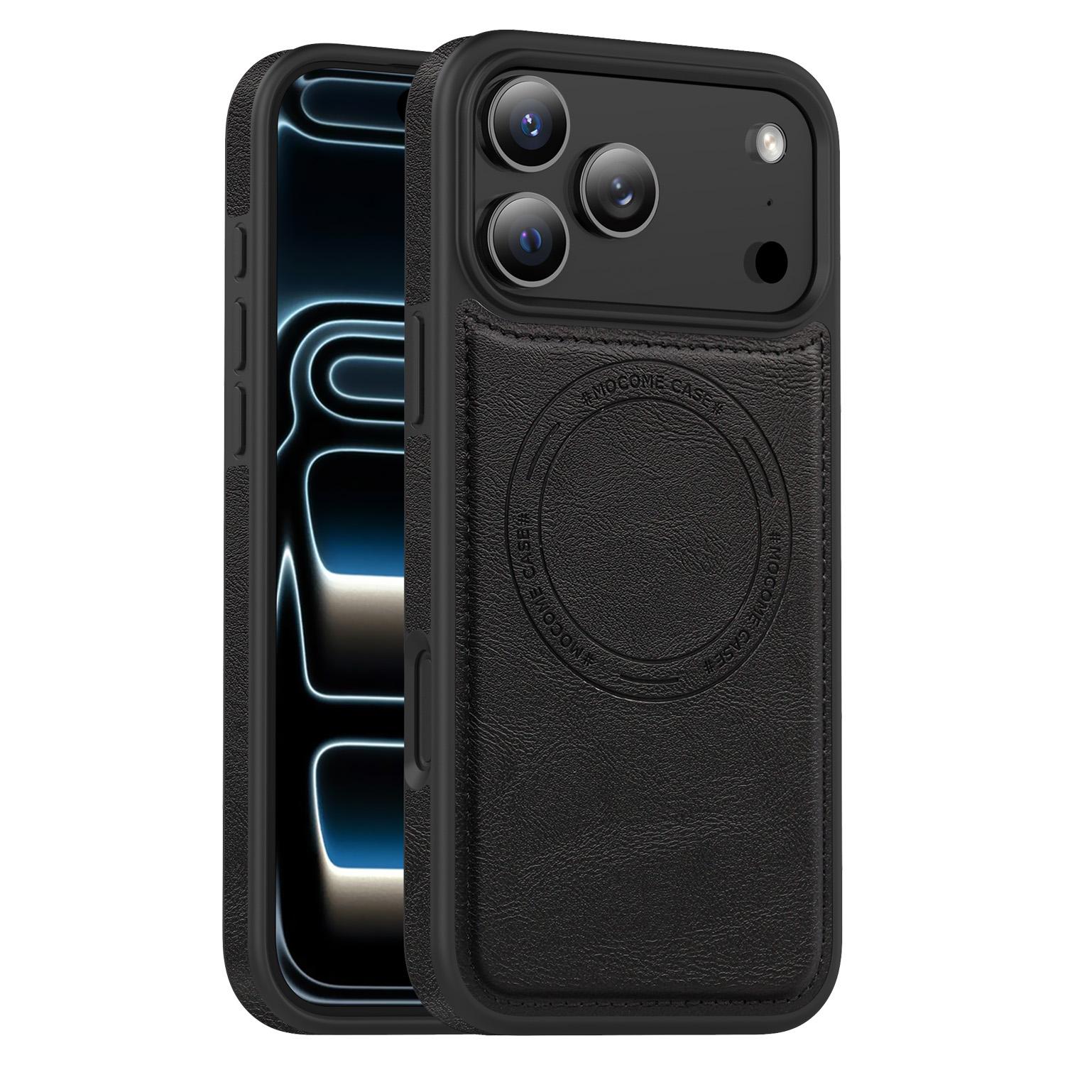 Кожаный Магнитный Противоударный Чехол-Защитник Для iPhone 17 Air 16 15 14 13 12 11 Pro Max Plus для Magsafe Гибридный PC TPU Чехол Funda iPhone 11