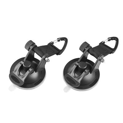 2Pcs Heavy Duty Suction Cups with Hooks Car Camping Tie Down Suction Cup Camping Tarp Accessory