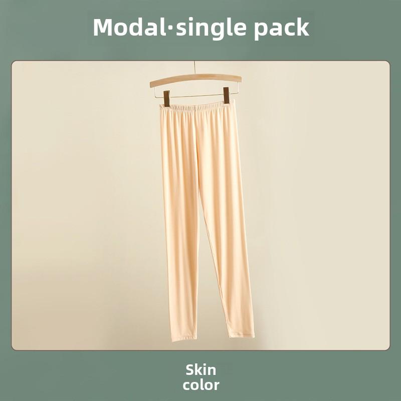 Pantalon d'automne en modal pour femme, pantalon moulant en coton élastique, sous-vêtements chauds de sport et de yoga grande taille