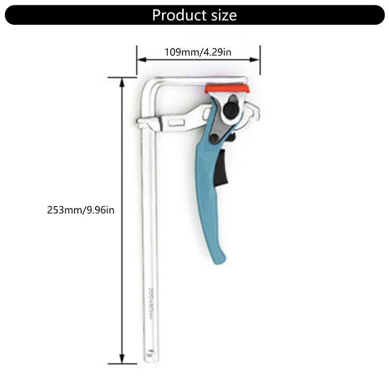 200mm Clamping Replacement for Multifunction Tables Adjustable Quick Clamps Stainlesses Steel Table Press Holders