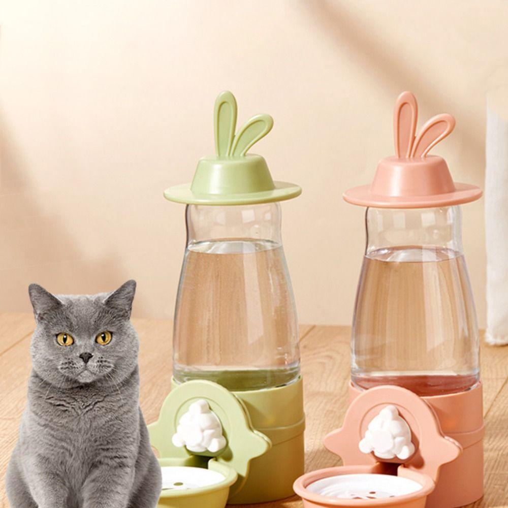 Anti-Splash Pet Water Dispenser 600ml Rabbit Drinking Bowl  For Ferret Bunny Hedgehog Hamster