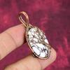 Tree Of Life Wild Horse Magnesite Gemstone Pendant Copper Wire Wrapped Pendant