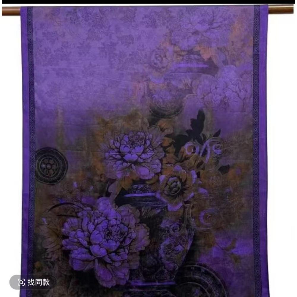 Oboustranný voňavý šálový šátek z příze typu "oblak" s potiskem kopru, zesílený, dlouhý, všestranný, módní šátek, hedvábný šátek