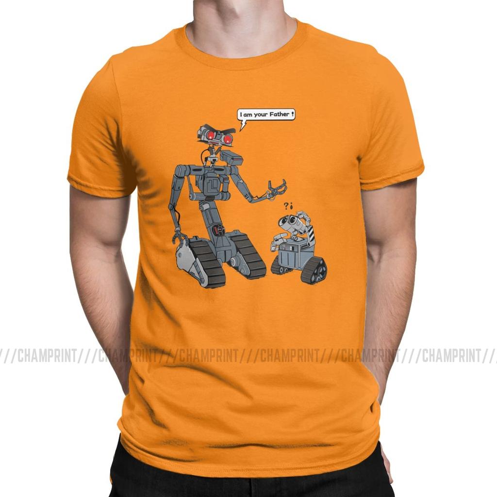 Leisure Related Circuits T Shirts Men T Shirts Short Circuit Johnny 5 80S Retro Robot Movies