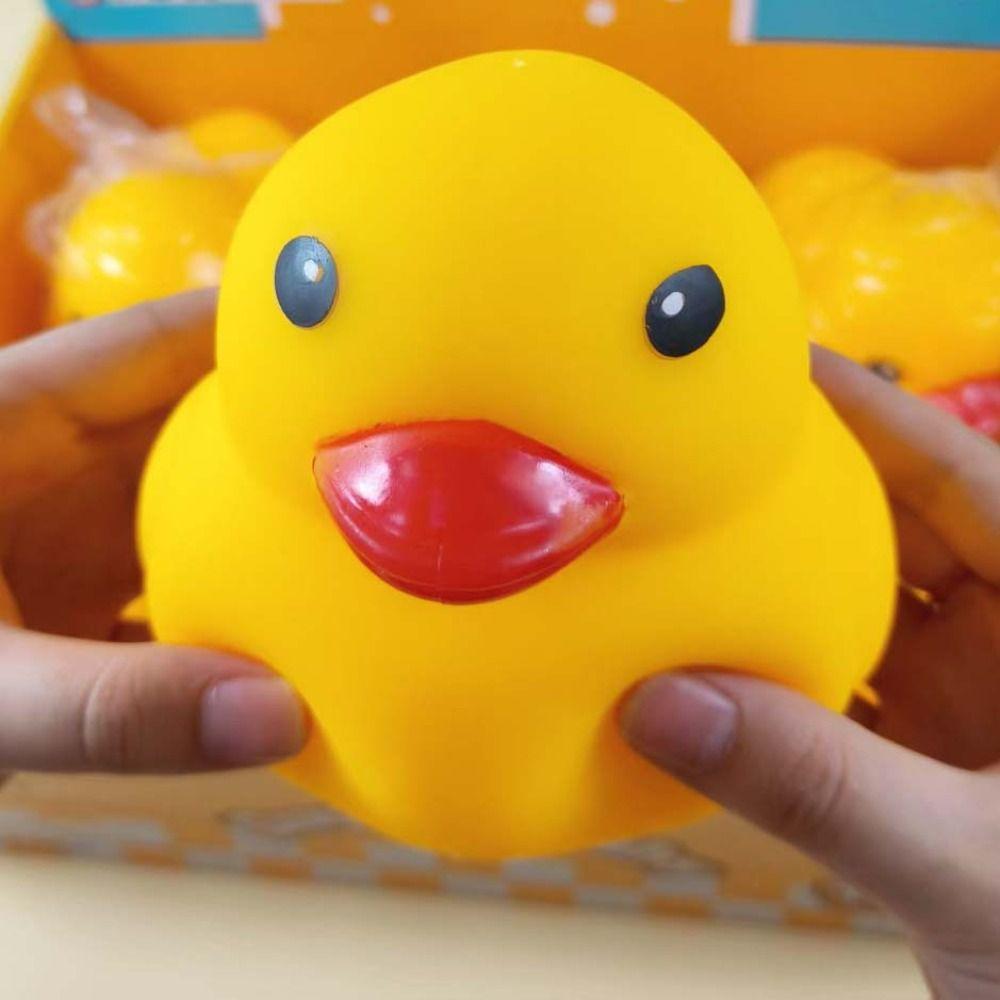 Soft Texture Duck Pinch Toy Non-Bounce Sensory Stress Toy Portable Squishy Duck Children Gifts