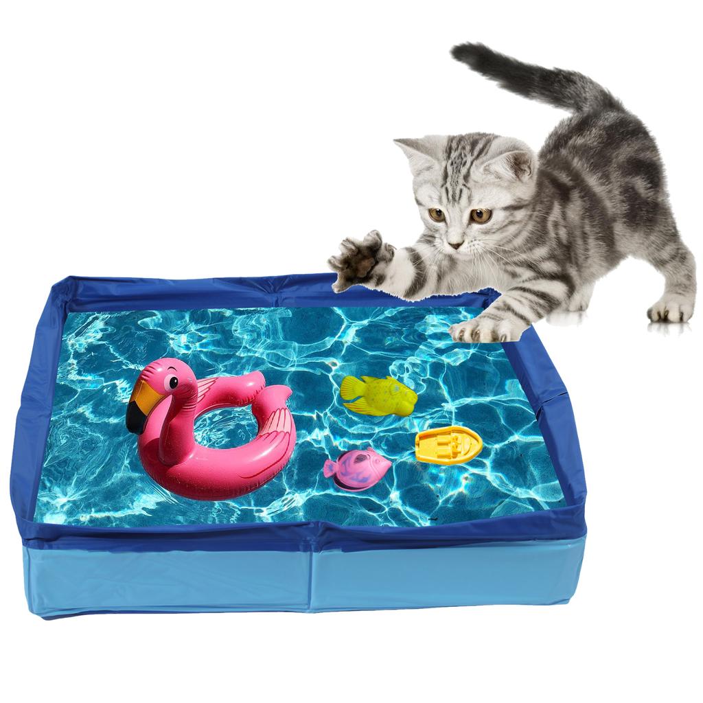 Foldable Pet Swimming Pool PVC Bath Tub For Dogs And Cats Perfect For Backyard Or Parks