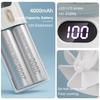 6W USB Charging Portable Fan 100 Speed Infinitely Variable Speed Fan Handheld High-speed Fan