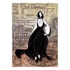 Abstract Fashion Girl In Newspaper Canvas Painting Vintage Poster and Prints Nordic Wall Art Picture for Living Room Home Decor
