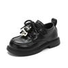 New Spring and Autumn style girls' small leather shoes, cute cartoon British-style small leather shoes for girls